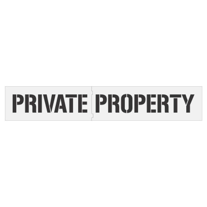 Private Property Stencil
