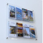 5 DL Floating Wall Mounted DL Brochure Display Unit - 5XDL