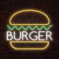 LED Neon burger Sign