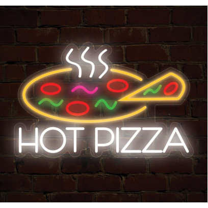 Hot Pizza led neon signage