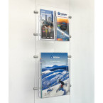 Cable Brochure Holder Kit - 1 A4 wide