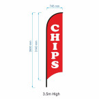 Chips Sign Flag