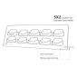 Superior Counter Top Acrylic Business Card Holder - 10 Pocket
