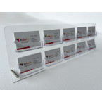 Superior Counter Top Acrylic Business Card Holder - 10 Pocket