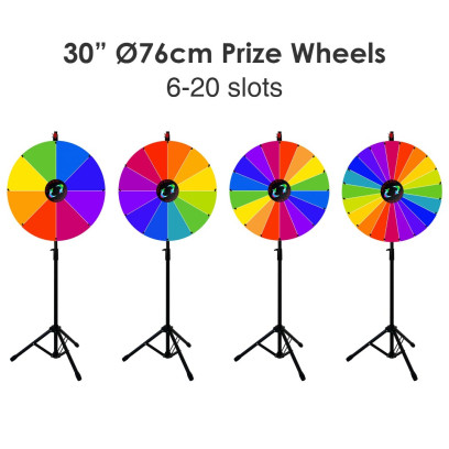 Dry Erase Spinning Prize Wheel with Tripod 30" (Ø76cm) Raffle wheels