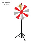 24" Custom-graphic Dry Erase Spinning Prize Wheel with Tripod