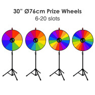 30 Inch (76cm) Dry Erase Spinning Prize Wheel with Tripod