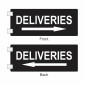 Wall Side Mounted Deliveries Sign