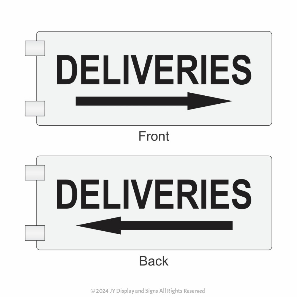 Wall Side Mounted Deliveries Sign wall mounted door corridor signage ...
