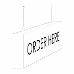 Suspended Acrylic LED Light Box / Ceiling Hanging Perspex LED Light Box