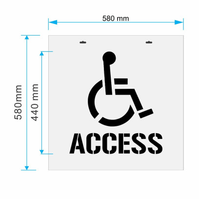 Disabled Access Stencil