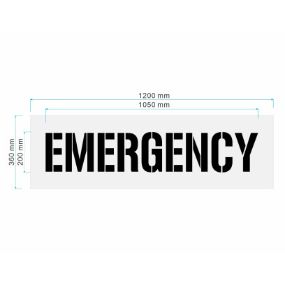 Emergency Paint Stencil