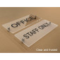 Customise Acrylic Sign Kit suit for any office, reception, lobby, Flush Mount or float mount