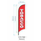 Tobacco Flag  - Advertising Flags / Feather Flag - Pre-made Flag