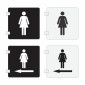 Square Female Toilet Sign