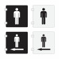 Square FMale Toilet Sign