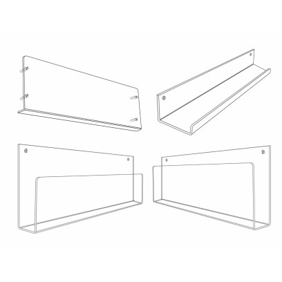 Custom-made Wall Display Racks / Booklet Shelves