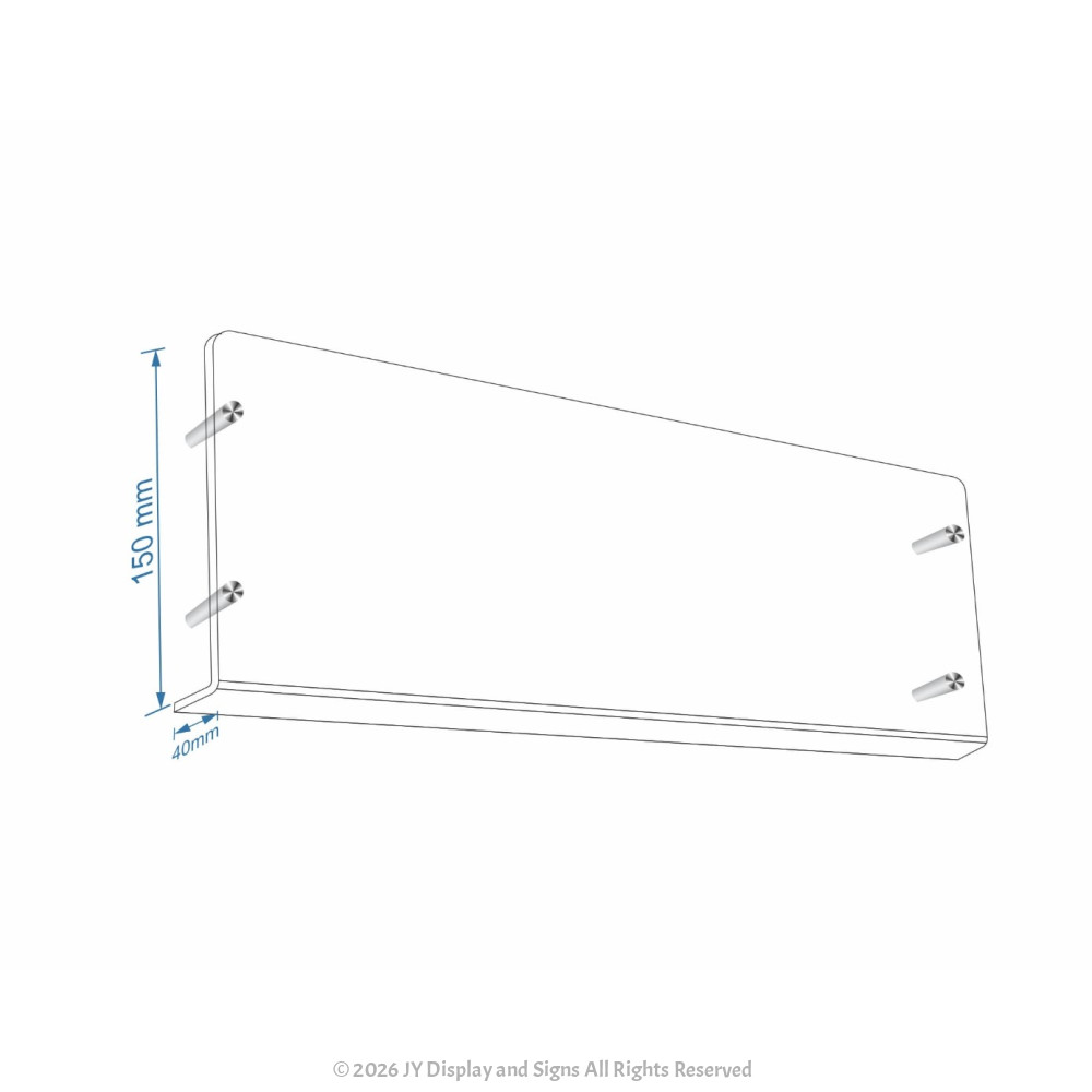 DL & A5 Booklet Rack / Brochure Display Shelf - LRDL | JY Display