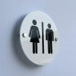 Acrylic Round Acrylic Toilet Sign