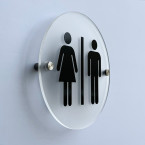 Round Toilet Sign Door Sign Wall Signage