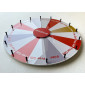 36" Dual Use Custom-Graphic Dry Erase Spinning Prize Wheel Floor Stand or Tabletop Use