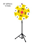 30" Custom-graphic Dry Erase Spinning Prize Wheel with Tripod