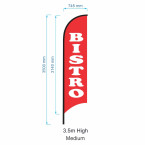 Bistro Flag  - Advertising Flags / Feather Flag - Pre-made Flag