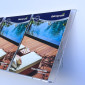 A4 angled Brochure Display Racks / Booklet Shelves
