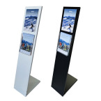 Mod Info Stand with 1 A4 Sign Holder & 1 A4 Brochure Holder
