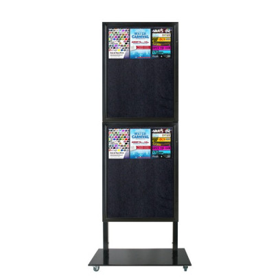Tall Info Stand - with 2 x Felt Boards