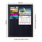 Tall Info Stand - 1 Felt Board with 9 A4 Brochure Holders