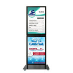 Tall Info Stand - with 2 x A1 Snap Frames