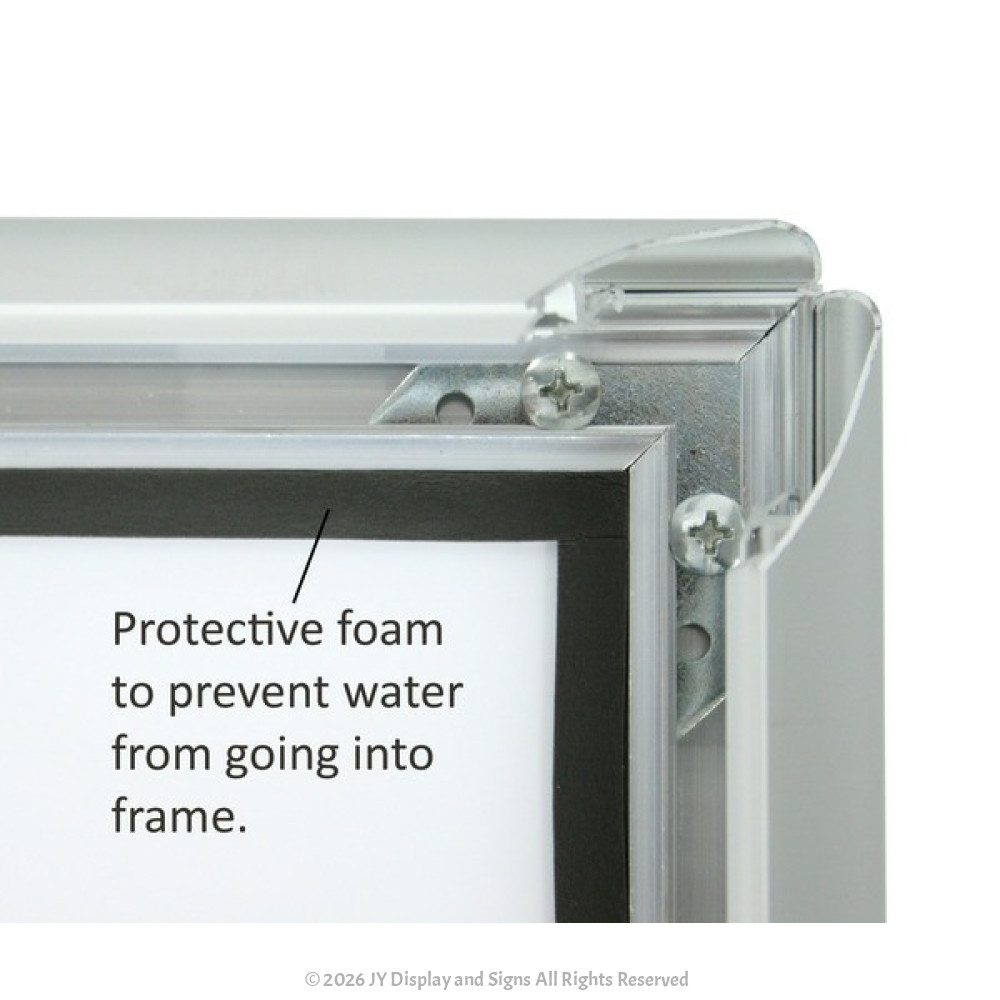 Outdoor A2 Silver Snap Frame - PSWO2 | JY Display